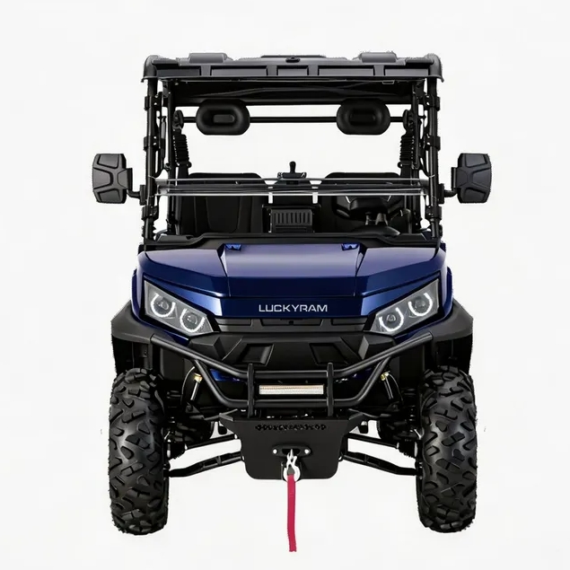 10KW AC moottori 4WD Sähköinen UTV 1000kg Hinaus metsästyskarjalle