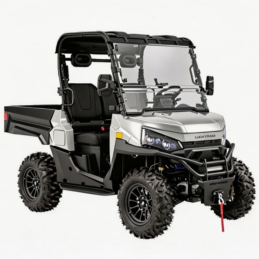 10KW AC moottori 4WD Heavy Duty UTV 73.6V 670kg sähköinen nostosänky