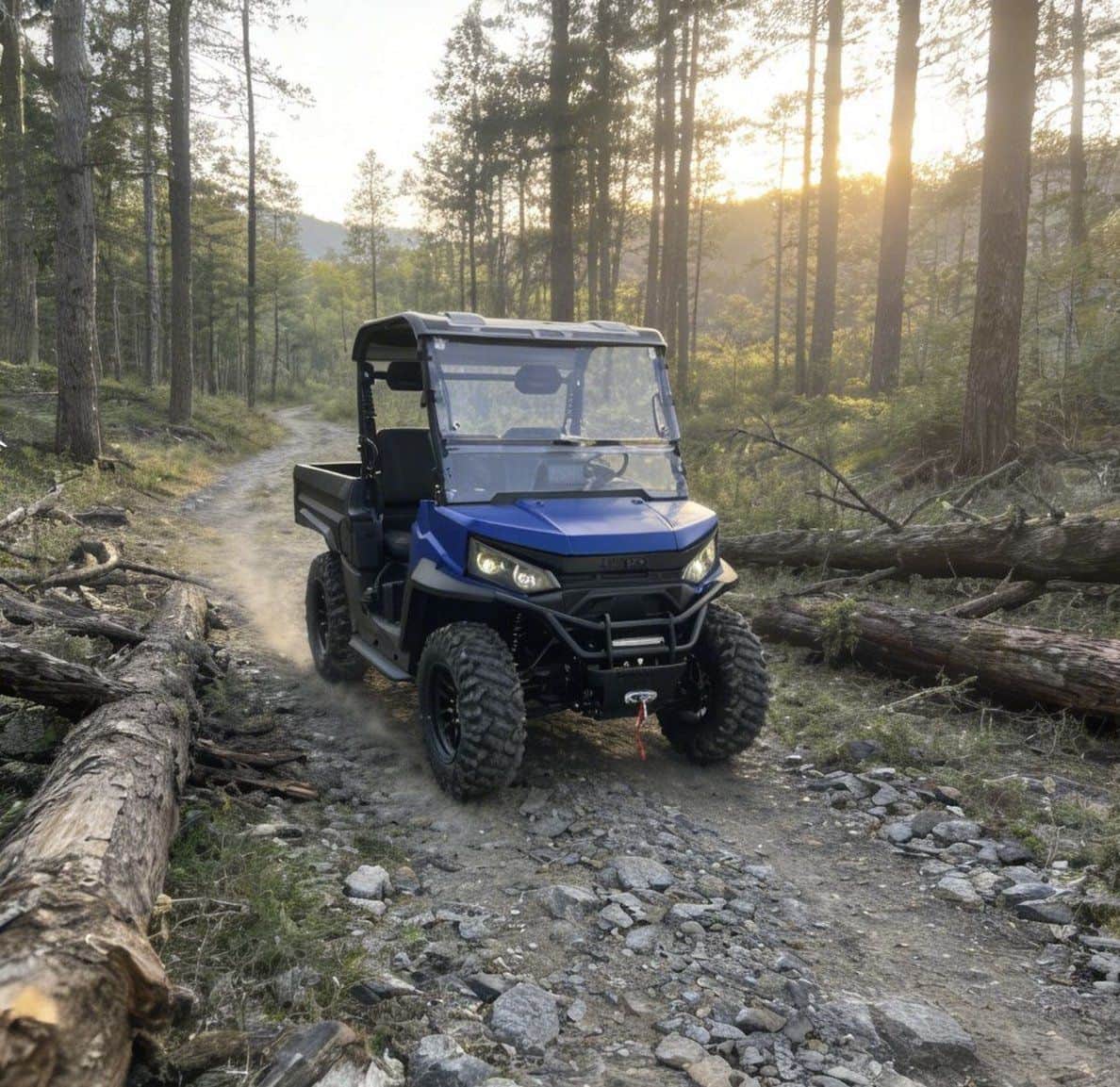 4WD Electric Ranch UTV Farm 73.6V 150Ah Ohjain 20KW Peak