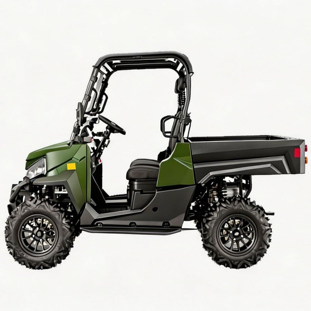 Mukautettavat lisävarusteet 73,6 V sähköinen UTV PKE avaimeton 1000 kg hinaus 80-100 km kantama 4WD