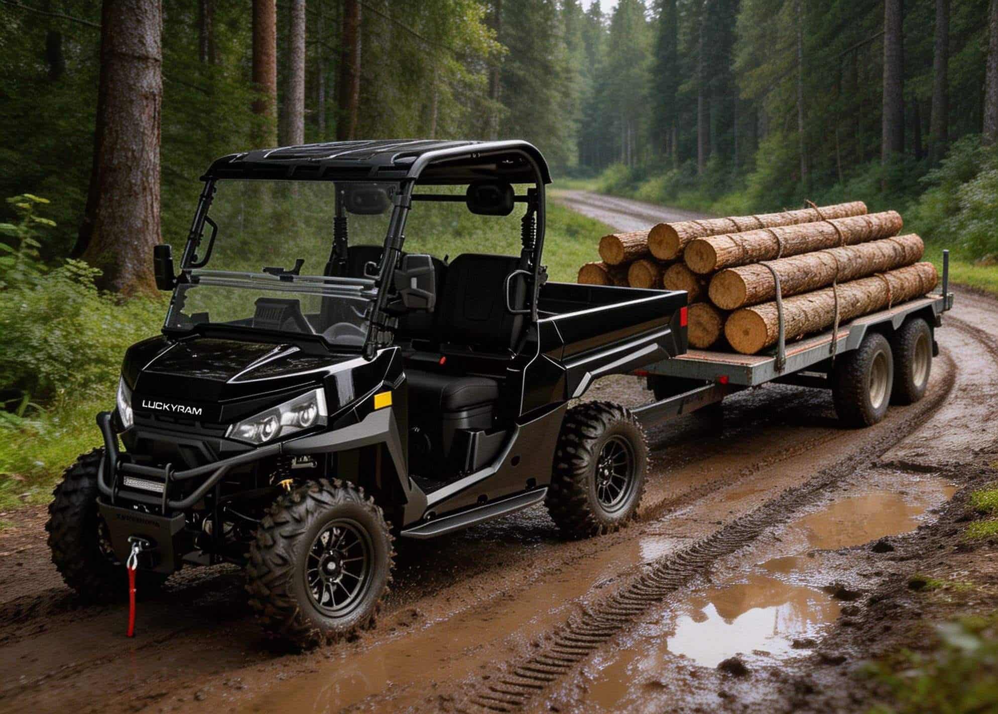 Farm Heavy Duty UTV 4WD 10KW AC moottori 73.6V 400A ohjain