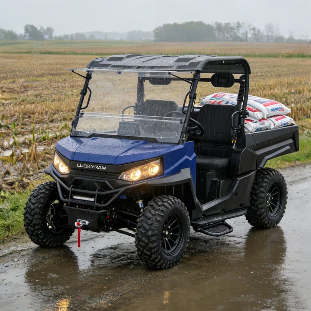 Tehokas 4WD Farm UTV Lithium Battery EPS 350kg Loading 400mm Wading